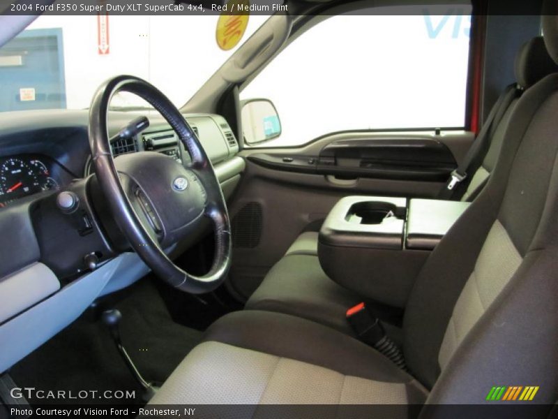 Red / Medium Flint 2004 Ford F350 Super Duty XLT SuperCab 4x4