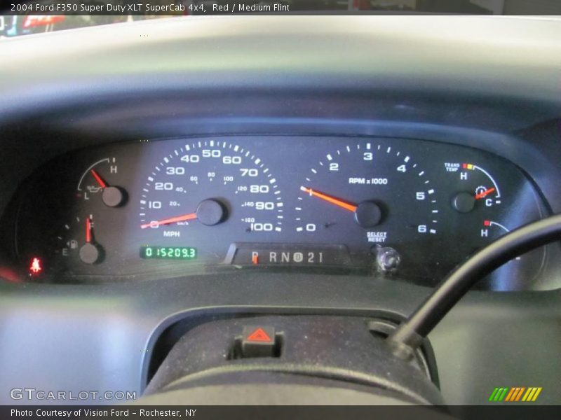Red / Medium Flint 2004 Ford F350 Super Duty XLT SuperCab 4x4