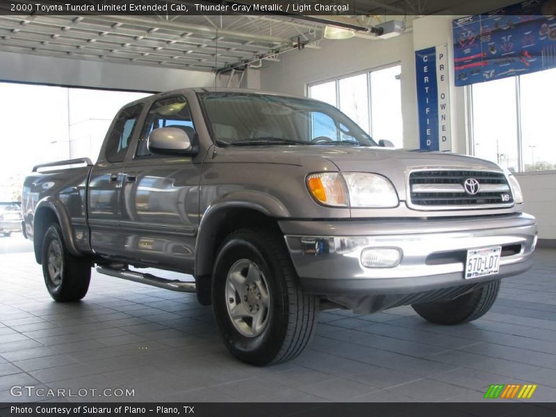 Thunder Gray Metallic / Light Charcoal 2000 Toyota Tundra Limited Extended Cab