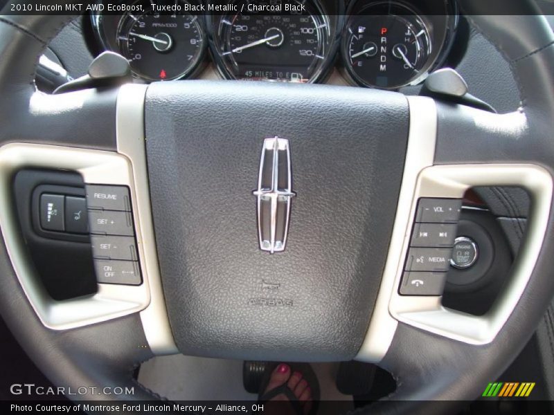 Tuxedo Black Metallic / Charcoal Black 2010 Lincoln MKT AWD EcoBoost