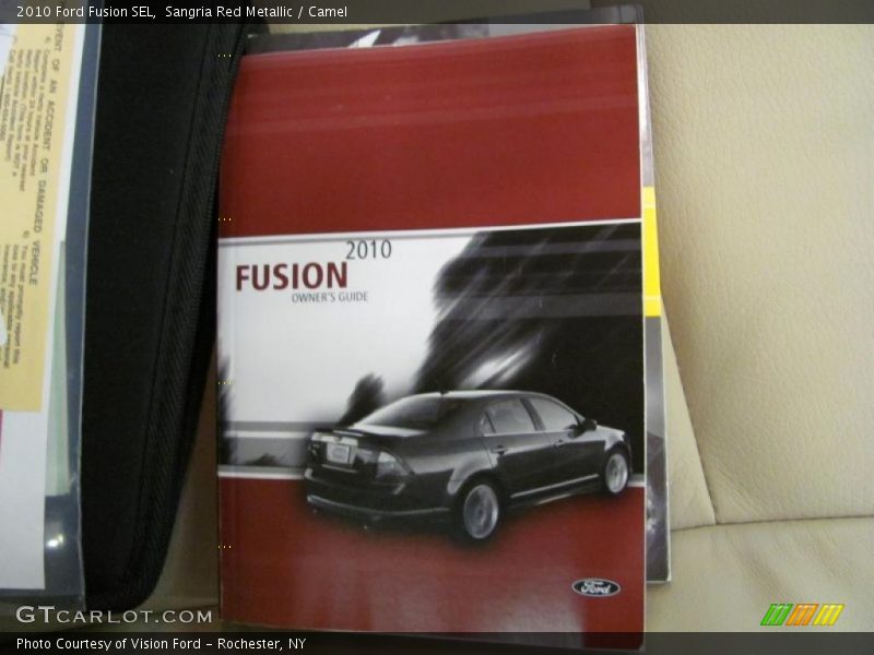 Sangria Red Metallic / Camel 2010 Ford Fusion SEL