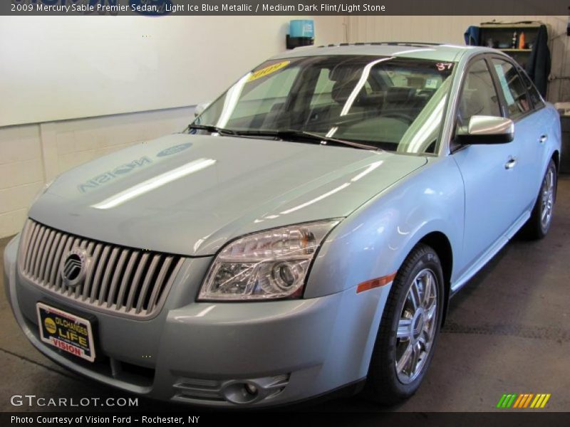 Light Ice Blue Metallic / Medium Dark Flint/Light Stone 2009 Mercury Sable Premier Sedan