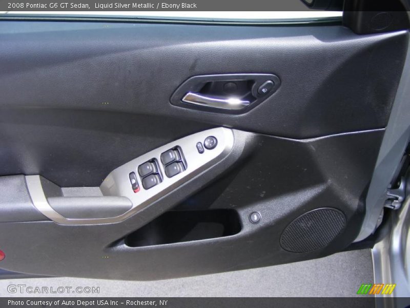 Liquid Silver Metallic / Ebony Black 2008 Pontiac G6 GT Sedan