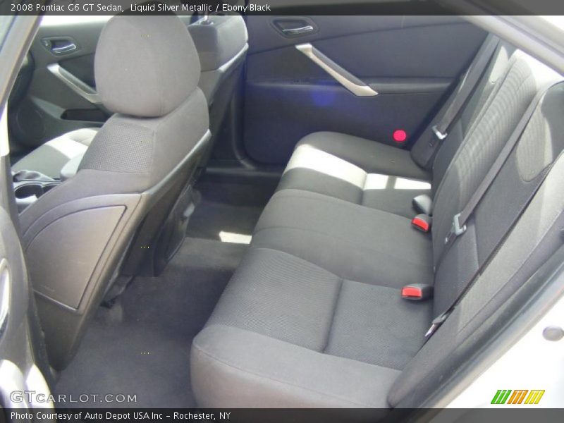Liquid Silver Metallic / Ebony Black 2008 Pontiac G6 GT Sedan