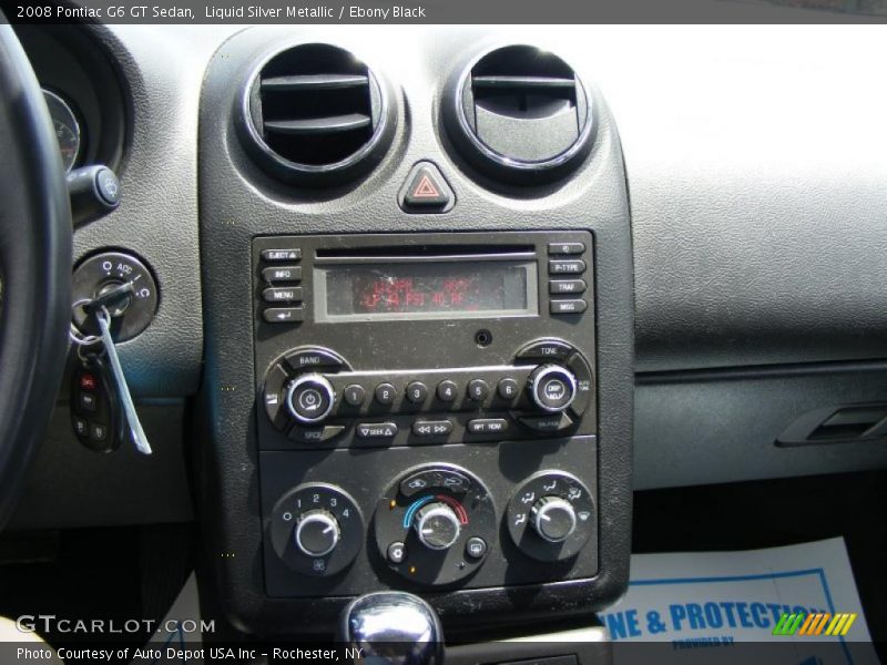 Liquid Silver Metallic / Ebony Black 2008 Pontiac G6 GT Sedan