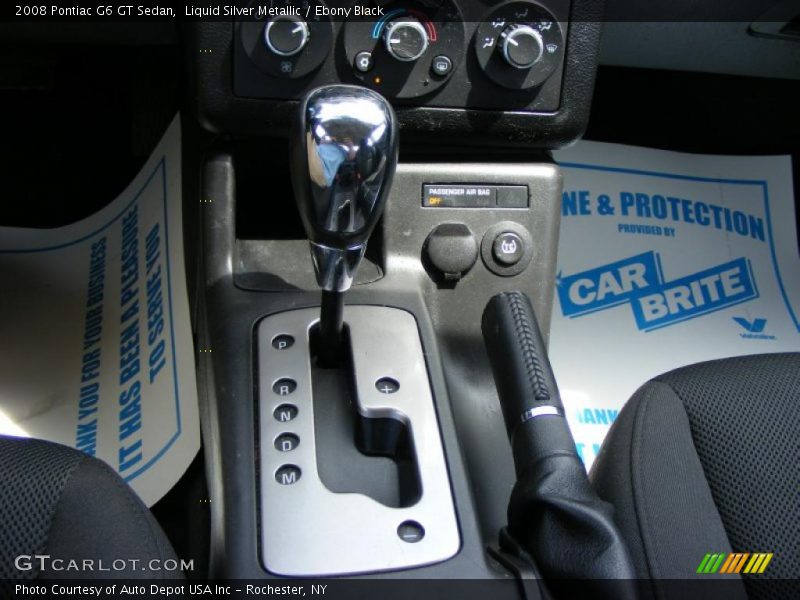 Liquid Silver Metallic / Ebony Black 2008 Pontiac G6 GT Sedan
