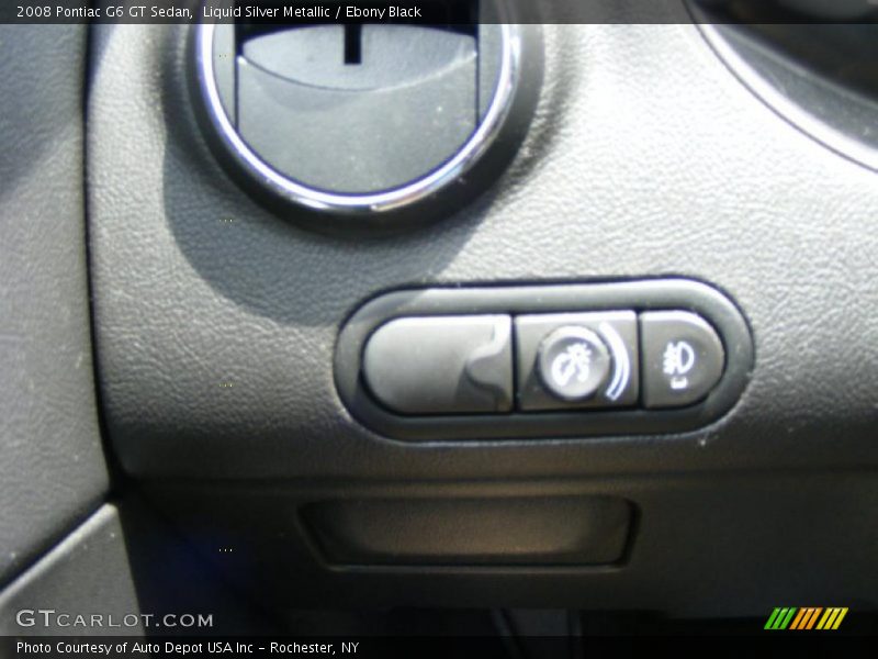 Liquid Silver Metallic / Ebony Black 2008 Pontiac G6 GT Sedan