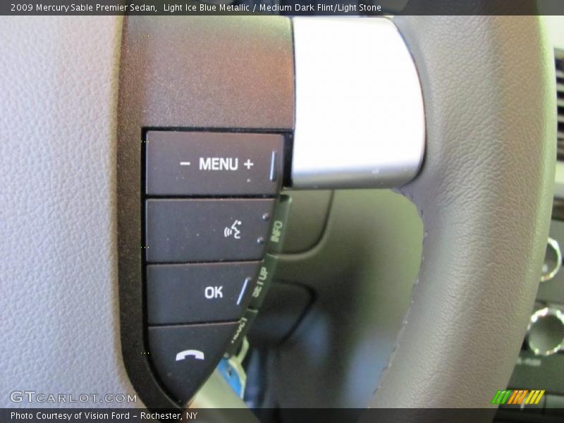Light Ice Blue Metallic / Medium Dark Flint/Light Stone 2009 Mercury Sable Premier Sedan