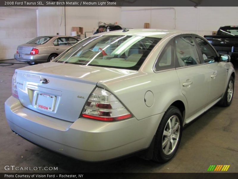 Silver Birch Metallic / Medium Light Stone 2008 Ford Taurus SEL