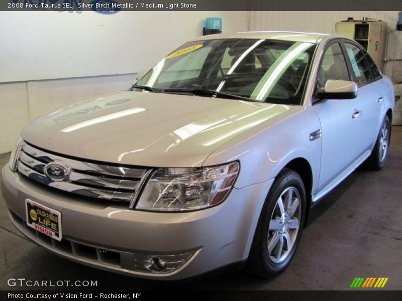 Silver Birch Metallic / Medium Light Stone 2008 Ford Taurus SEL