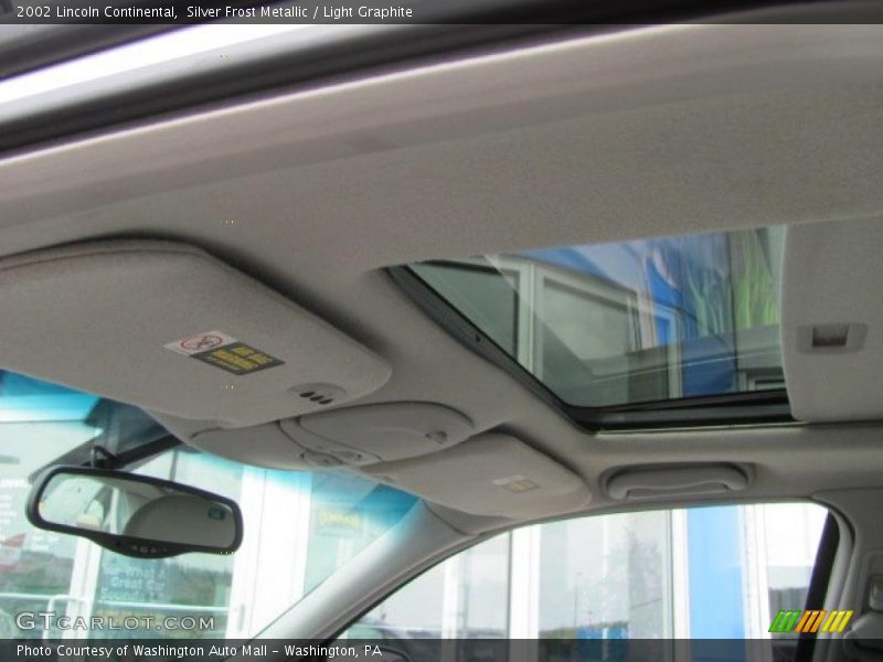 Silver Frost Metallic / Light Graphite 2002 Lincoln Continental