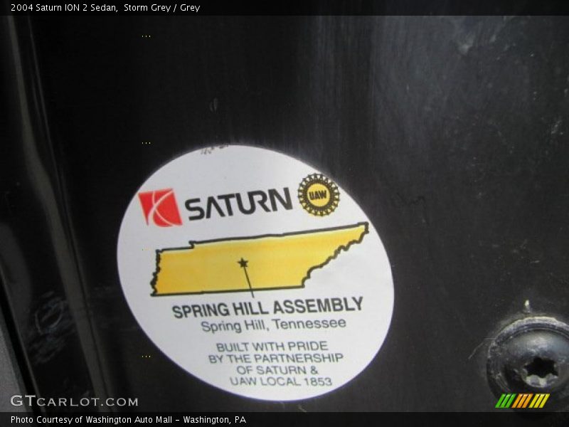 Storm Grey / Grey 2004 Saturn ION 2 Sedan