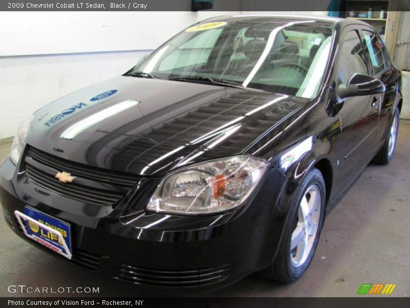 Black / Gray 2009 Chevrolet Cobalt LT Sedan