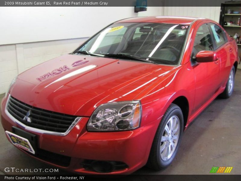 Rave Red Pearl / Medium Gray 2009 Mitsubishi Galant ES