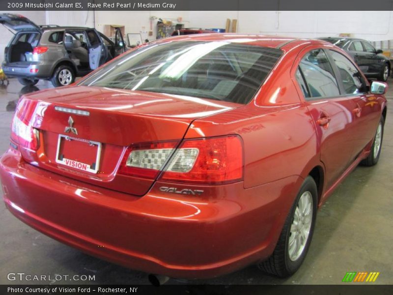 Rave Red Pearl / Medium Gray 2009 Mitsubishi Galant ES