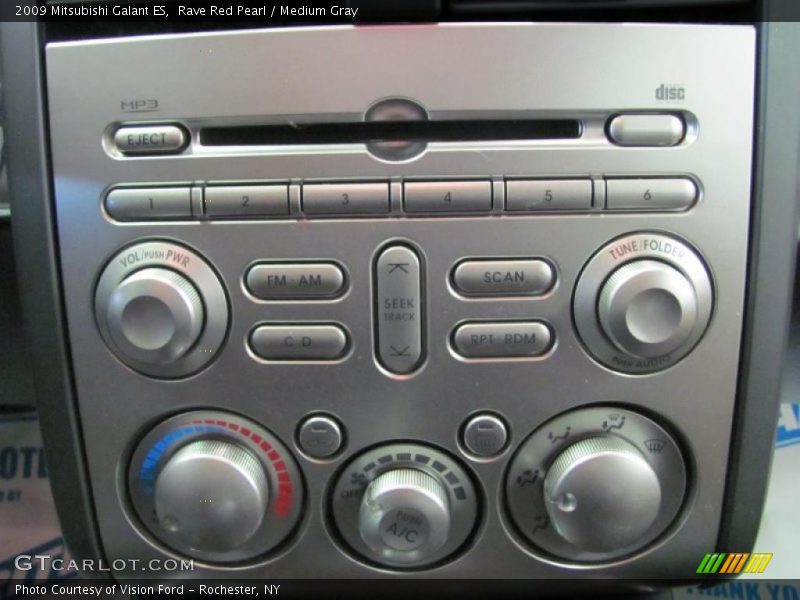 Rave Red Pearl / Medium Gray 2009 Mitsubishi Galant ES