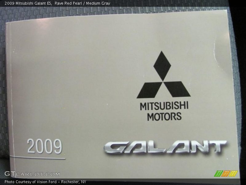 Rave Red Pearl / Medium Gray 2009 Mitsubishi Galant ES