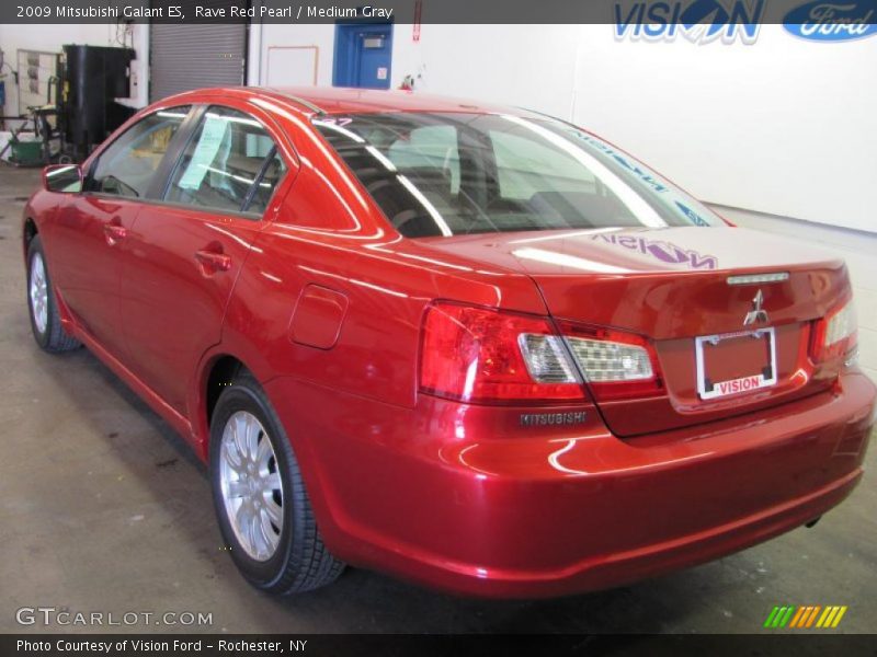 Rave Red Pearl / Medium Gray 2009 Mitsubishi Galant ES