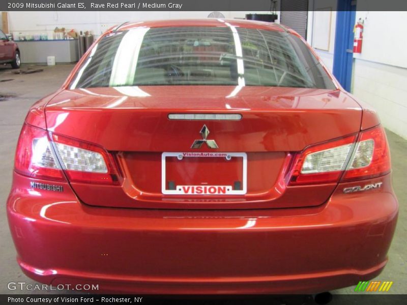 Rave Red Pearl / Medium Gray 2009 Mitsubishi Galant ES