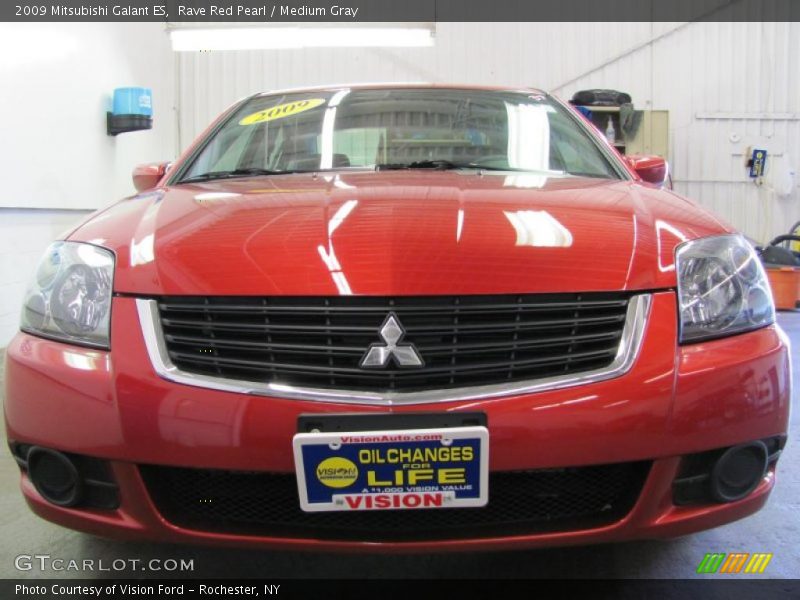 Rave Red Pearl / Medium Gray 2009 Mitsubishi Galant ES