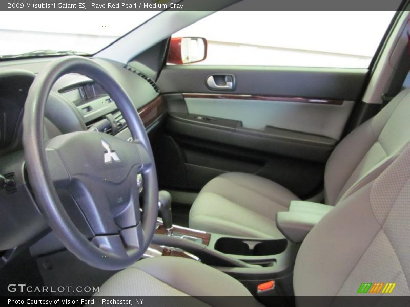 Rave Red Pearl / Medium Gray 2009 Mitsubishi Galant ES
