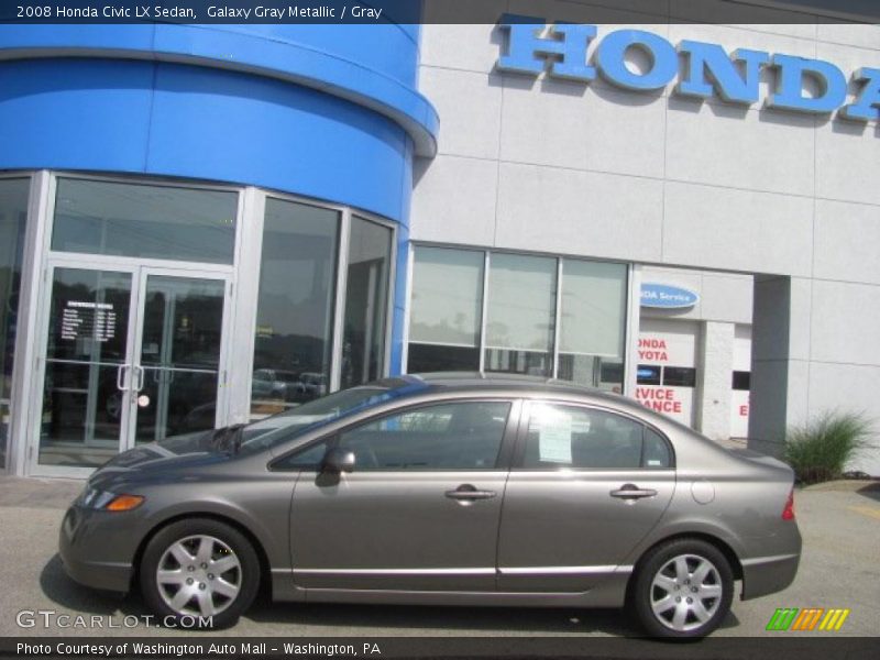 Galaxy Gray Metallic / Gray 2008 Honda Civic LX Sedan