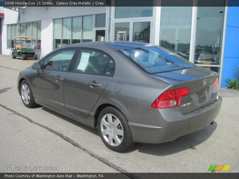 Galaxy Gray Metallic / Gray 2008 Honda Civic LX Sedan