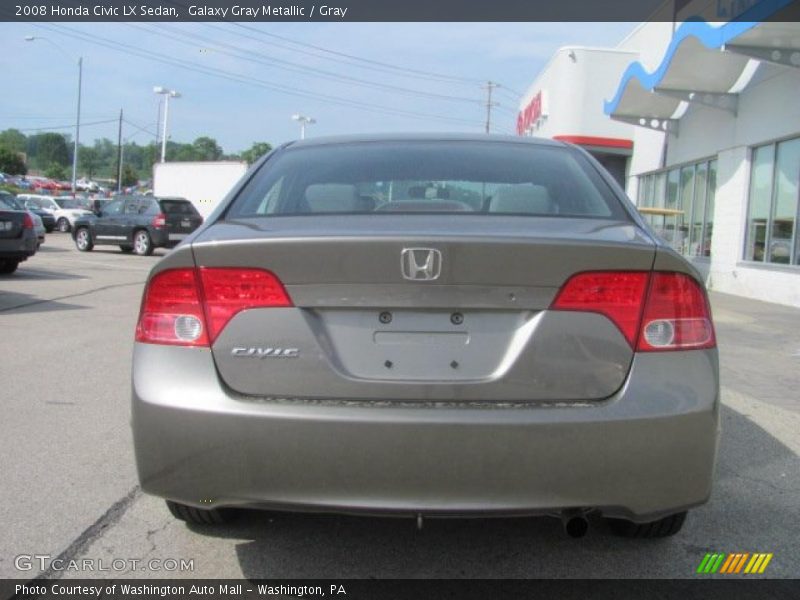 Galaxy Gray Metallic / Gray 2008 Honda Civic LX Sedan