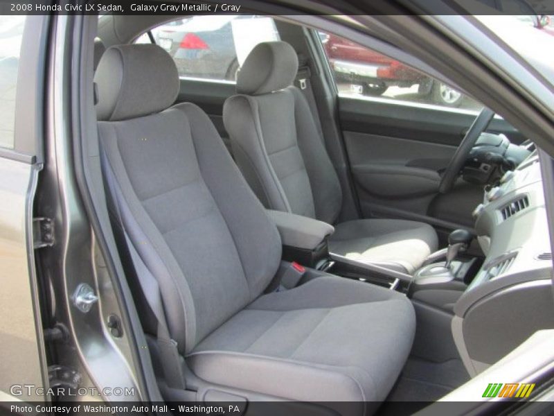 Galaxy Gray Metallic / Gray 2008 Honda Civic LX Sedan