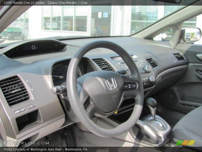 Galaxy Gray Metallic / Gray 2008 Honda Civic LX Sedan