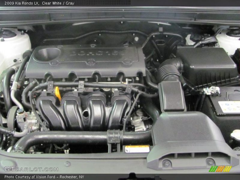 Clear White / Gray 2009 Kia Rondo LX
