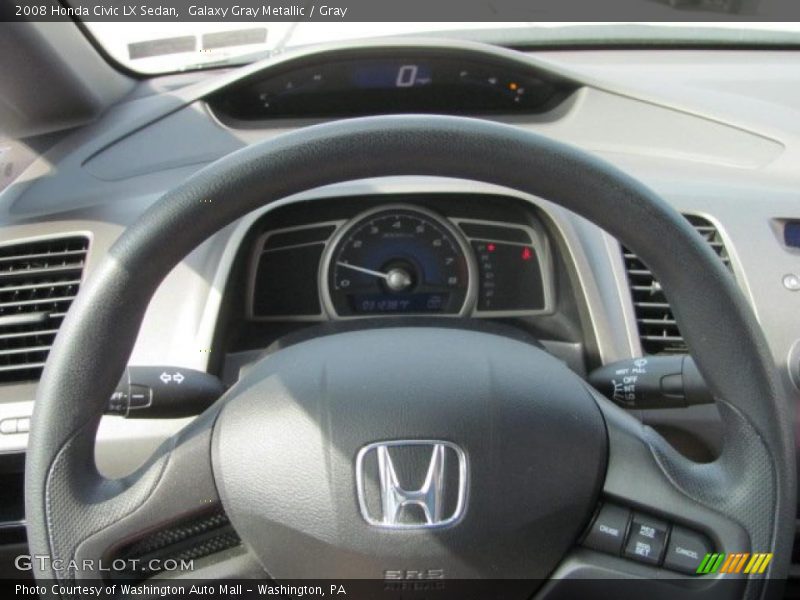 Galaxy Gray Metallic / Gray 2008 Honda Civic LX Sedan