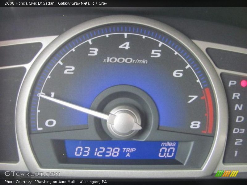 Galaxy Gray Metallic / Gray 2008 Honda Civic LX Sedan