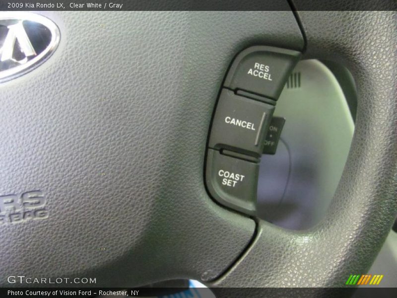 Clear White / Gray 2009 Kia Rondo LX