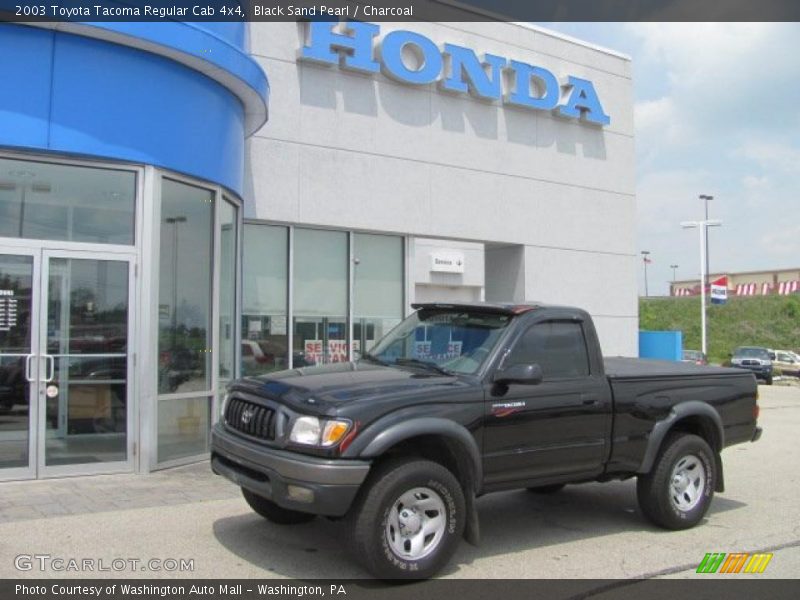 Black Sand Pearl / Charcoal 2003 Toyota Tacoma Regular Cab 4x4