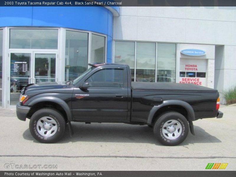 Black Sand Pearl / Charcoal 2003 Toyota Tacoma Regular Cab 4x4