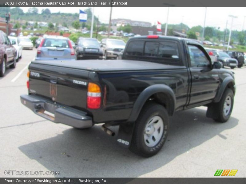 Black Sand Pearl / Charcoal 2003 Toyota Tacoma Regular Cab 4x4