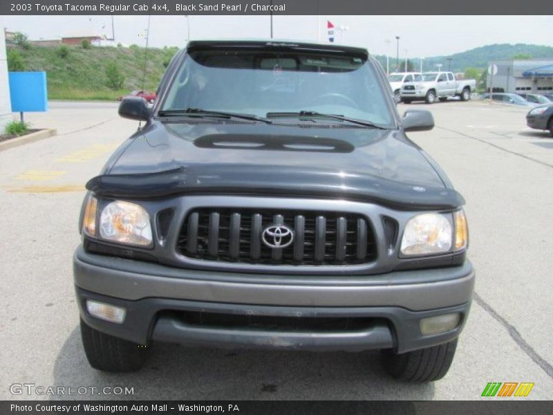 Black Sand Pearl / Charcoal 2003 Toyota Tacoma Regular Cab 4x4