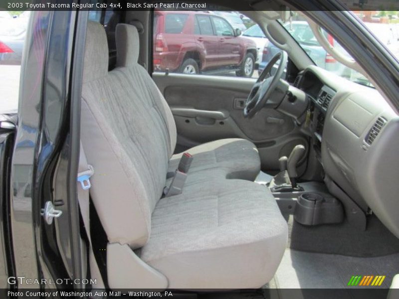 Black Sand Pearl / Charcoal 2003 Toyota Tacoma Regular Cab 4x4