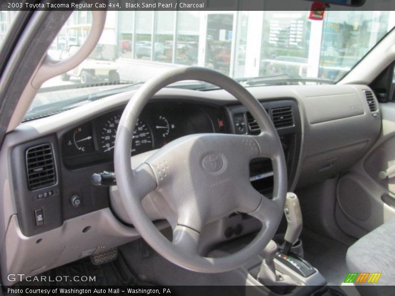 Black Sand Pearl / Charcoal 2003 Toyota Tacoma Regular Cab 4x4