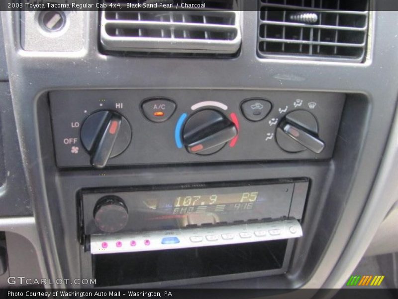 Black Sand Pearl / Charcoal 2003 Toyota Tacoma Regular Cab 4x4