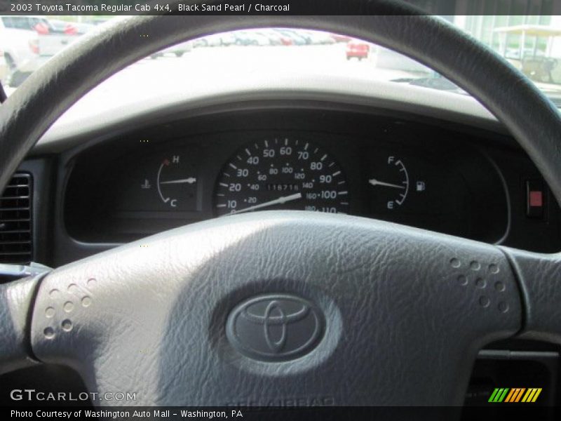 Black Sand Pearl / Charcoal 2003 Toyota Tacoma Regular Cab 4x4