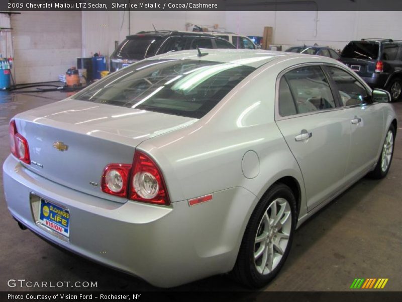 Silver Ice Metallic / Cocoa/Cashmere 2009 Chevrolet Malibu LTZ Sedan