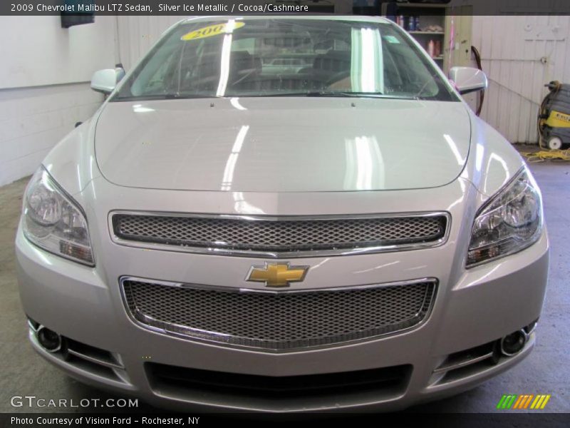 Silver Ice Metallic / Cocoa/Cashmere 2009 Chevrolet Malibu LTZ Sedan