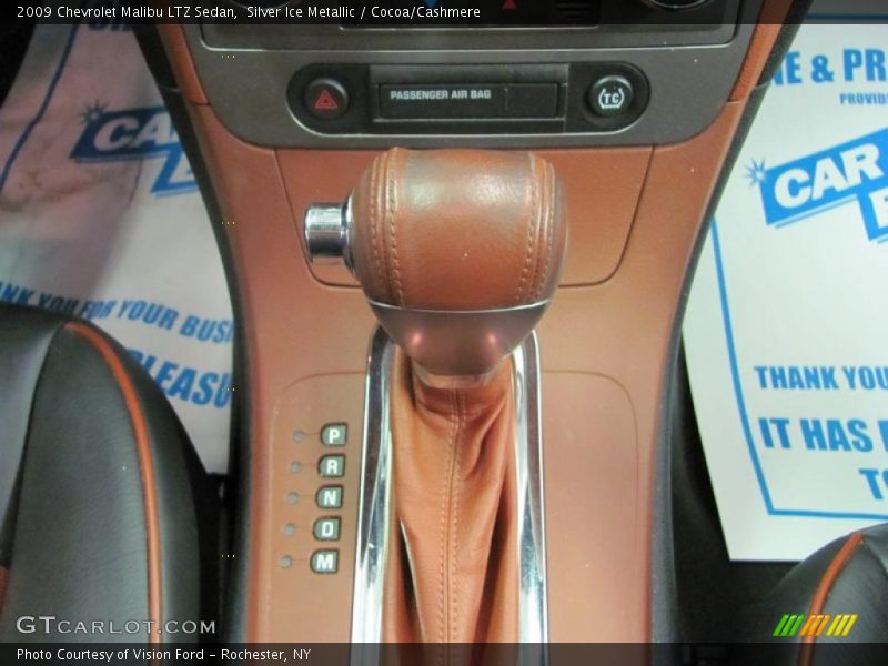 Silver Ice Metallic / Cocoa/Cashmere 2009 Chevrolet Malibu LTZ Sedan