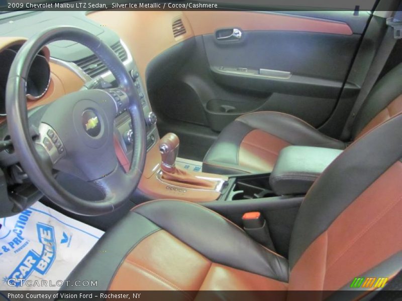 Silver Ice Metallic / Cocoa/Cashmere 2009 Chevrolet Malibu LTZ Sedan
