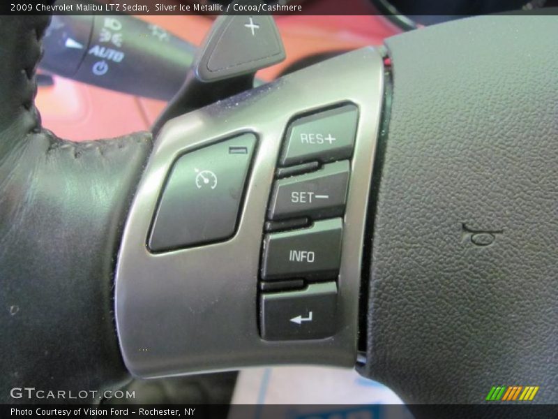 Silver Ice Metallic / Cocoa/Cashmere 2009 Chevrolet Malibu LTZ Sedan