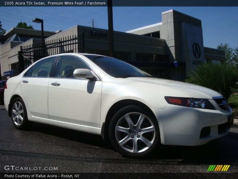 Premium White Pearl / Parchment 2005 Acura TSX Sedan