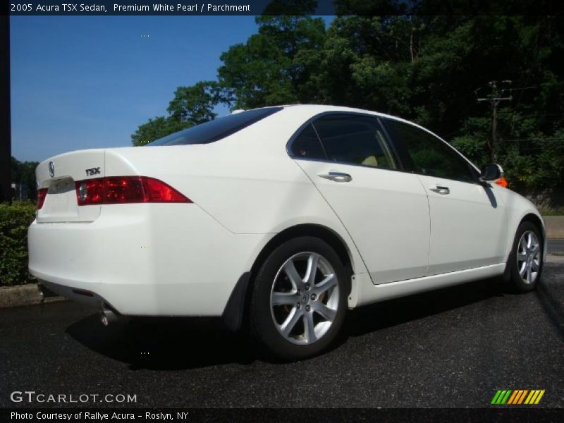 Premium White Pearl / Parchment 2005 Acura TSX Sedan