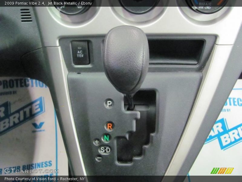 Jet Black Metallic / Ebony 2009 Pontiac Vibe 2.4